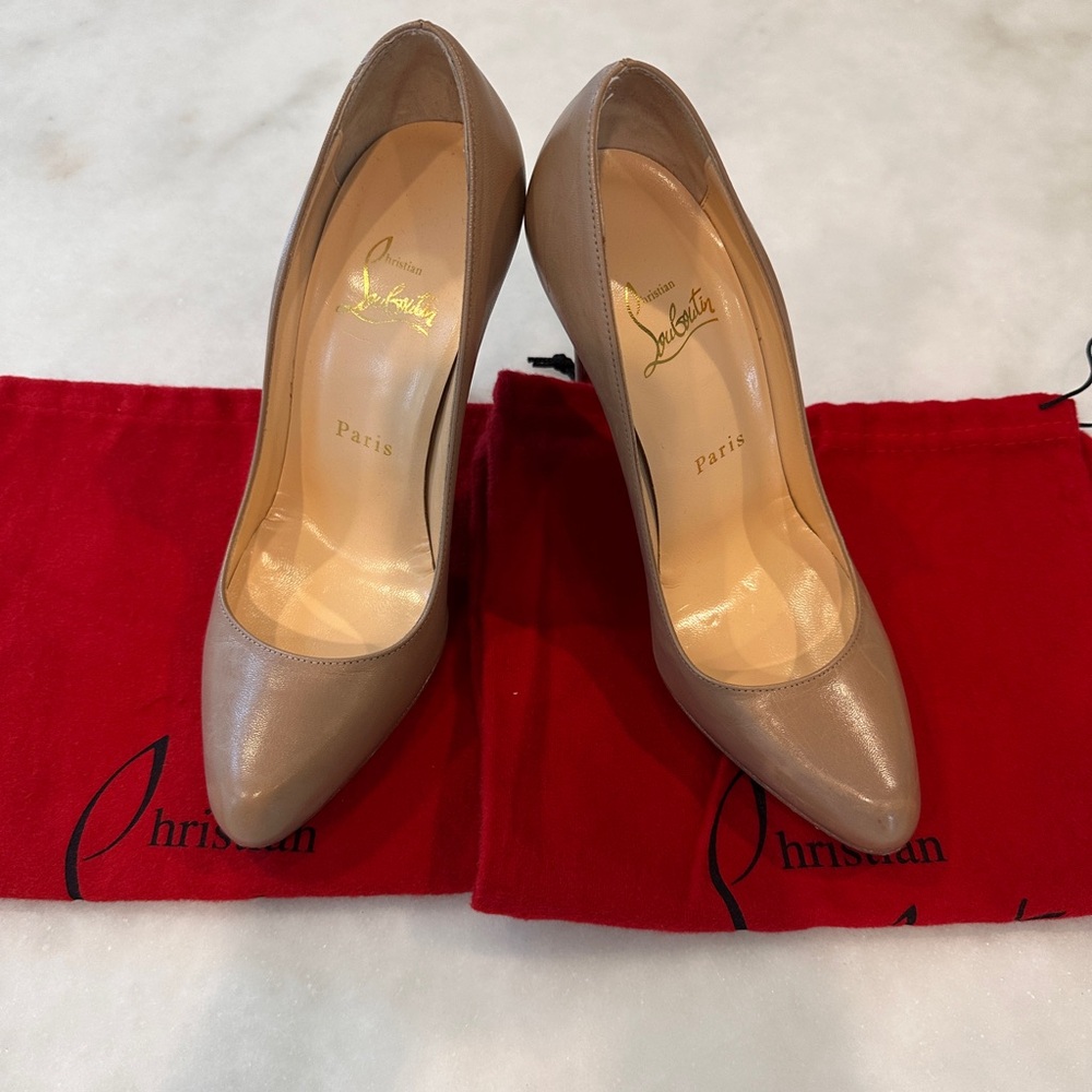 Christian Louboutin Women's Tan Pumps